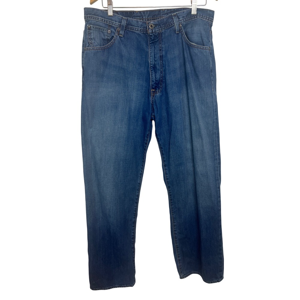 Vintage Polo Jeans Co Ralph Lauren Mens 34x30 Jeans Y2K Loose Straight Denim A19
